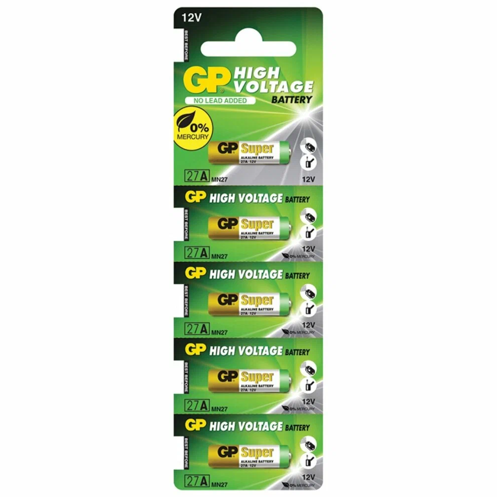 Батарейка GP Super 27A High voltage 12v Батарейка GP Super 27A High voltage 12v