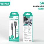 Кабель FreeKnit 2M Type-C 5A KT032