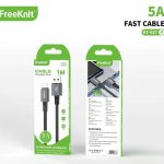 Кабель FreeKnit 1M 60W Type-c 5A KT027
