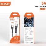 Кабель 1M FreeKnit 5A Type-C KT061