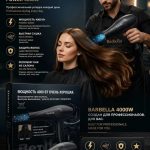 Фен для волос Super Hair Dryer 3321