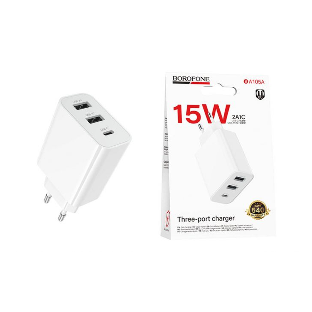 Сетевое зарядное устройство BOROFONE BA105A Сетевое зарядное устройство BOROFONE BA105A