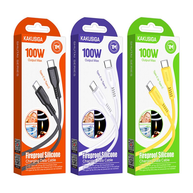 Кабель Type-C To Type-C 100W KAKUSIGA KSC-973 Кабель Type-C To Type-C 100W KAKUSIGA KSC-973